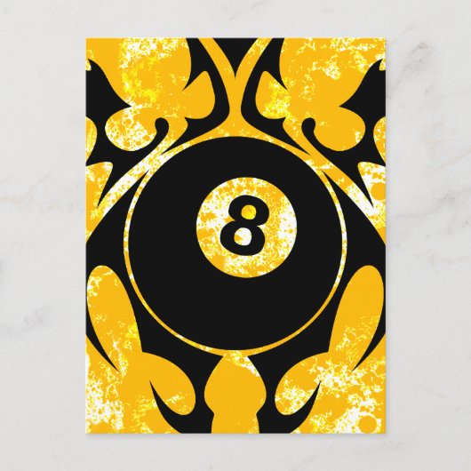 Billard. Stamm. Postkarte (Vorderseite)