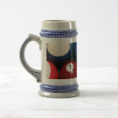 Billard Stein Bierglas (Links)