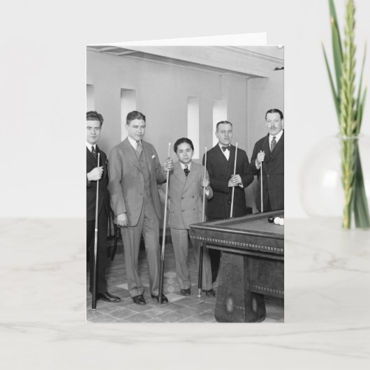 Billard Sterne: 1927 Karte (Vorderseite)