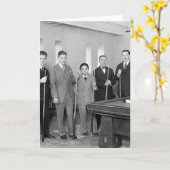 Billard Sterne: 1927 Karte (Gelbe Blume)