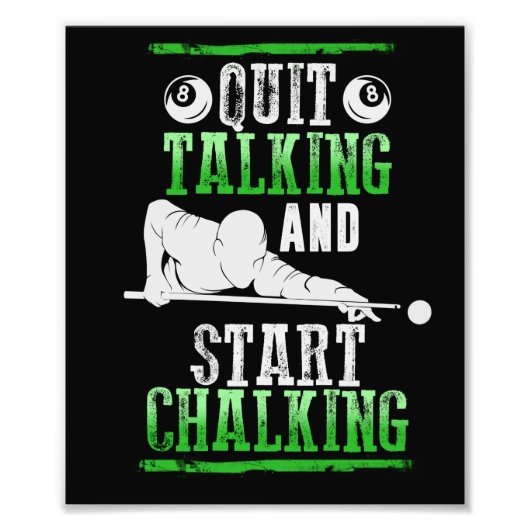 Billard Style Fotodruck (Vorne)