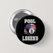 Billard Team 8 Ll Pool Game Player Geschenke für P Button (Vorne & Hinten)