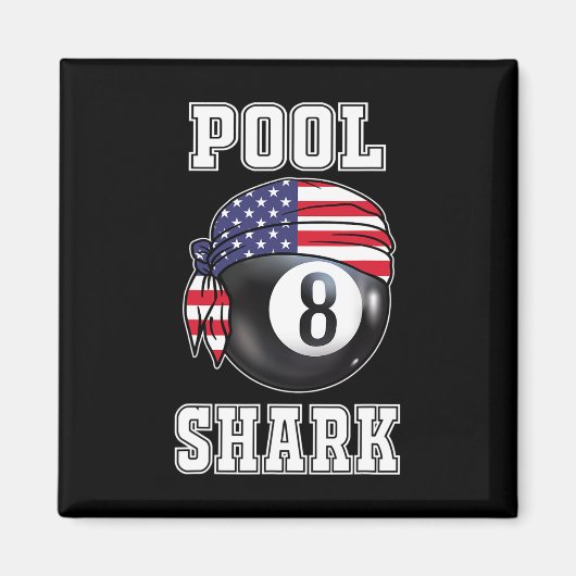 Billard Team 8 Ll Pool Game Player Geschenke für P Magnet (Vorne)