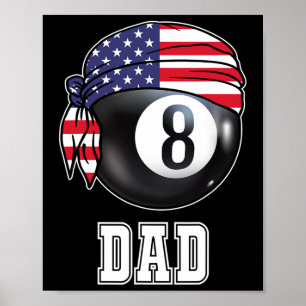 Billard Team 8 Ll Pool Game Player Geschenke für P Poster