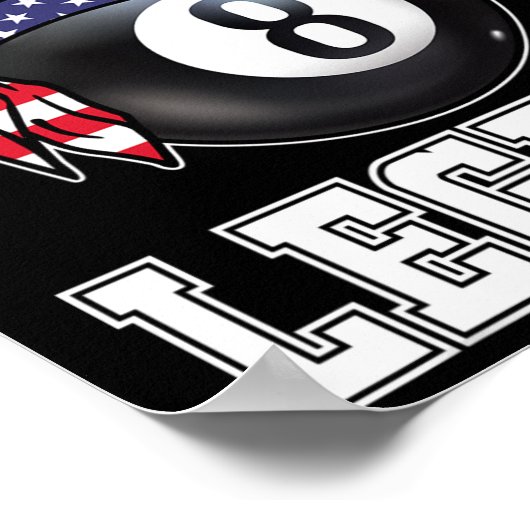 Billard Team 8 Ll Pool Game Player Geschenke für P Poster (Ecke)