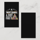 Billard Team Pool Player Geschenk für Snooker Fans Visitenkarte (Vorne/Hinten)