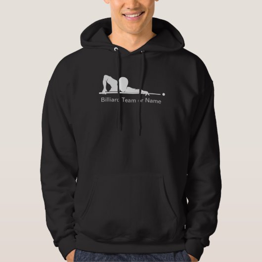 Billard-Team-Poolhall-T-Shirts-Vorlage Hoodie (Vorderseite)