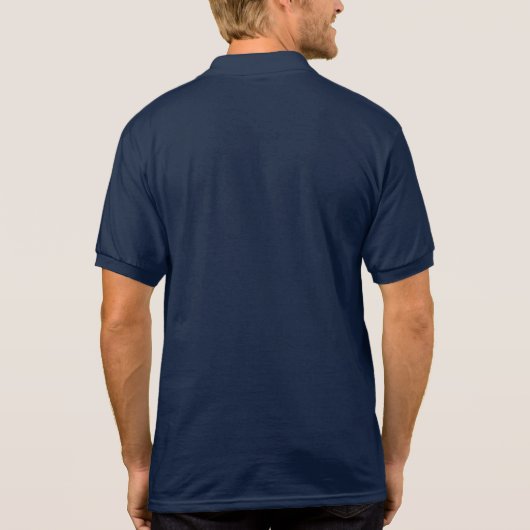 Billard Template Polo Shirt, fertig zum Anpassen (Rückseite)