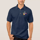 Billard Template Polo Shirt, fertig zum Anpassen (Vorderseite)
