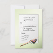 Billard UAWG mit Entree Choice RSVP Karte (Vorderseite)