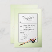 Billard UAWG mit Entree Choice RSVP Karte (Vorne/Hinten)