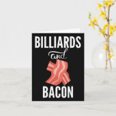 Billard und Bacon Lover Pool Billard Karte (Gelbe Blume)