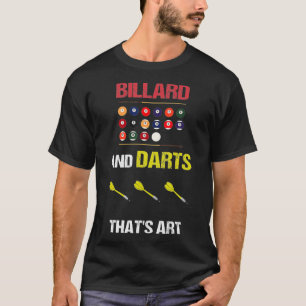 Billard und Darts, die Kunstgeschenk machen T-Shirt