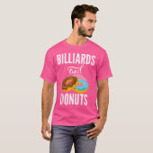Billard und Donuts Lover Pool Billard T-Shirt (Vorne ganz)