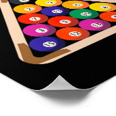 Billard und Stick Billard Player Poster (Ecke)