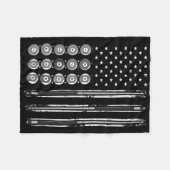 Billard USA Flag Billard Billard Fleecedecke (Vorderseite (Horizontal))