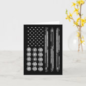 Billard USA Flag Billard Billard Karte (Gelbe Blume)