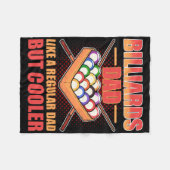 Billard-Vater wie ein regelmäßiger Vater, aber Coo Fleecedecke (Vorderseite (Horizontal))