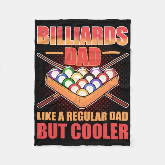 Billard-Vater wie ein regelmäßiger Vater, aber Coo Fleecedecke (Vorderseite)
