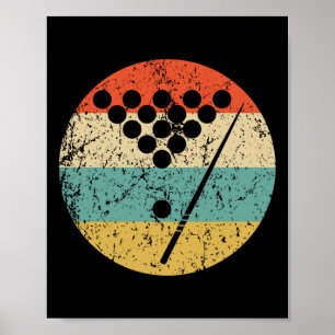 Billard Vintage Retro Pool 1 Poster