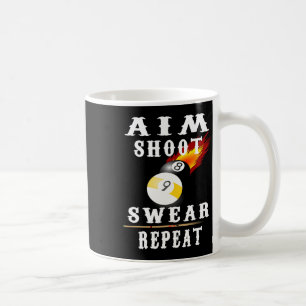 Billard Vintage Retro Pool Kaffeetasse