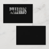 Billard Visitenkarte (Vorne/Hinten)