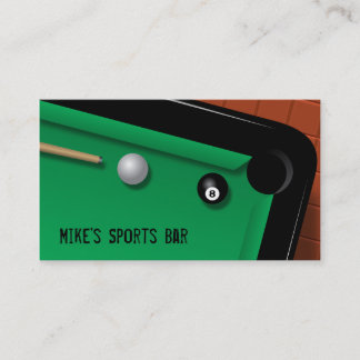 Billard Visitenkarte