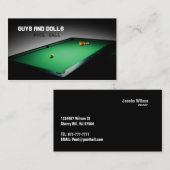 Billard-Visitenkarten Visitenkarte (Vorne/Hinten)