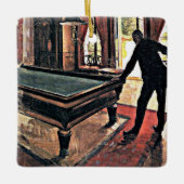 Billard von Gustave Caillebotte Keramikornament (Vorderseite)