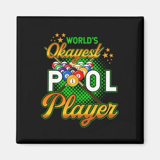 Billard Worlds Token Pool Player 1 Magnet (Vorne)