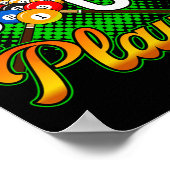 Billard Worlds Token Pool Player 1 Poster (Ecke)