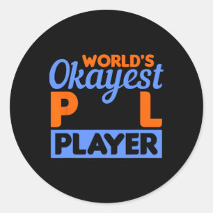 Billard Worlds Token Pool Player 8 ll 1 Runder Aufkleber