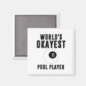 Billard Worlds Token Pool Player 8 ll Magnet (Vorderseite/Rückseite)