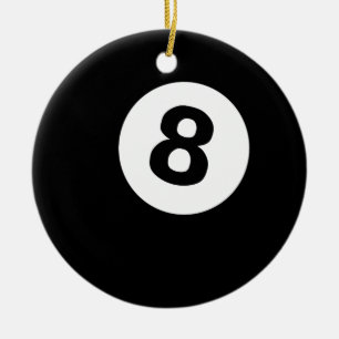 Billardachball Keramikornament