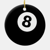 Billardachball Keramikornament (Hinten)