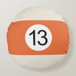 Billardball-Rundkissen #13 Rundes Kissen