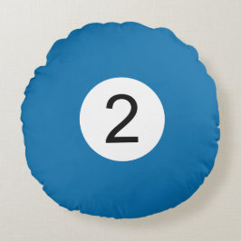 Billardball-Rundkissen #2 Rundes Kissen