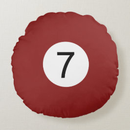 Billardball-Rundkissen #7 Rundes Kissen