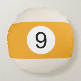 Billardball-Rundkissen #9 Rundes Kissen