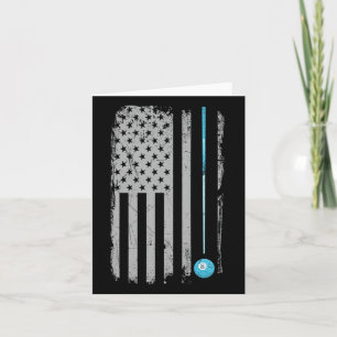 Billardbillard 8 Ball Vintage US-amerikanische F Karte