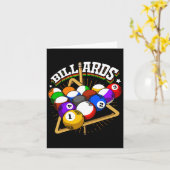 Billarddesign für 8- und Pool-Player Karte (Gelbe Blume)
