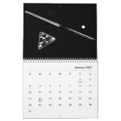 Billardkalender in Schwarz und Weiß Kalender (Jan 2027)