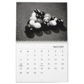 Billardkalender in Schwarz und Weiß Kalender (Mär 2027)