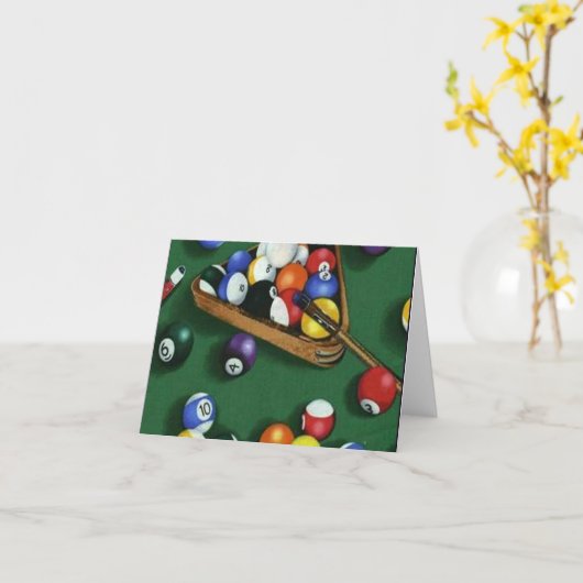 Billardkarte für den Pool Karte (Gelbe Blume)