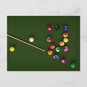 Billardkarte Postkarte