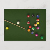 Billardkarte Postkarte (Vorderseite)