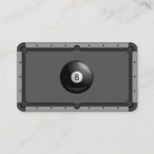 Billardkarte Visitenkarte (Rückseite)