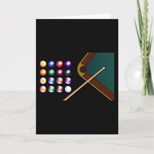 Billardkönigin Karte (Vorderseite)