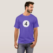 Billardkugel 4 T-Shirt (Vorne ganz)