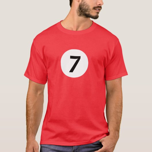 Billardkugel 7 T-Shirt (Vorderseite)